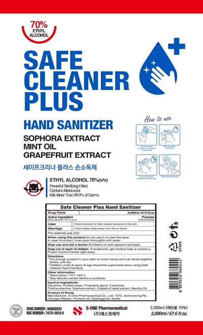 2000ml Ndc: 74721-0010-8 Label (08 Safe Cleaner Plus 2000ml Label)